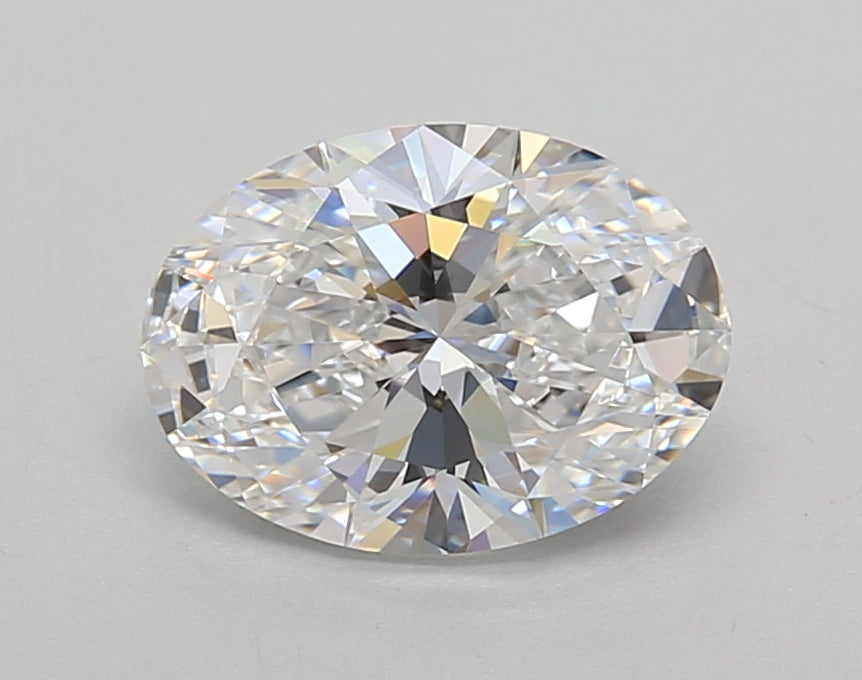 1.63 Carat Oval Shaped, Very Good Cut, D Color, VVS2 Clarity, IGI Certified Lab Grown Diamond