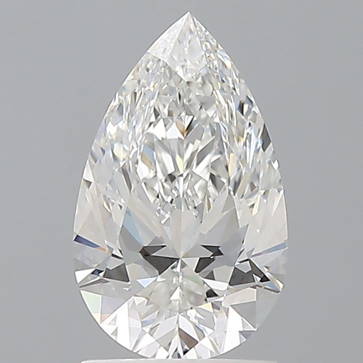 1.59 Carat Pear Shaped, Ideal Cut, E Color, VVS2 Clarity, IGI Certified Lab Grown Diamond