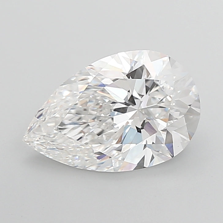 4.05 Carat Pear Shaped, Ideal Cut, E Color, VVS2 Clarity, IGI Certified Lab Grown Diamond
