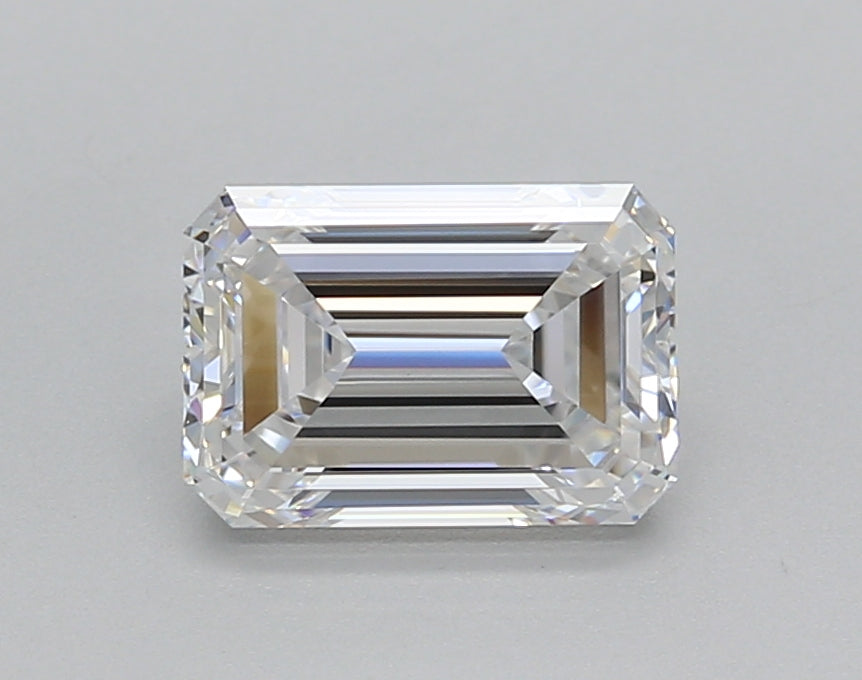 1.51 Carat Emerald Shaped, Excellent Cut, D Color, VS1 Clarity, IGI Certified Lab Grown Diamond