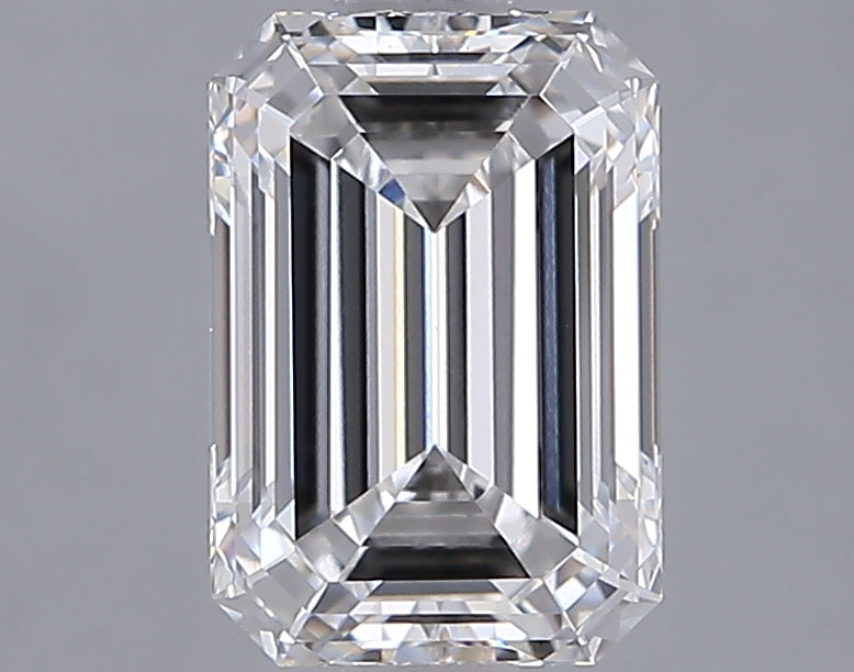 1.97 Carat Emerald Shaped, Ideal Cut, D Color, VVS2 Clarity, IGI Certified Lab Grown Diamond