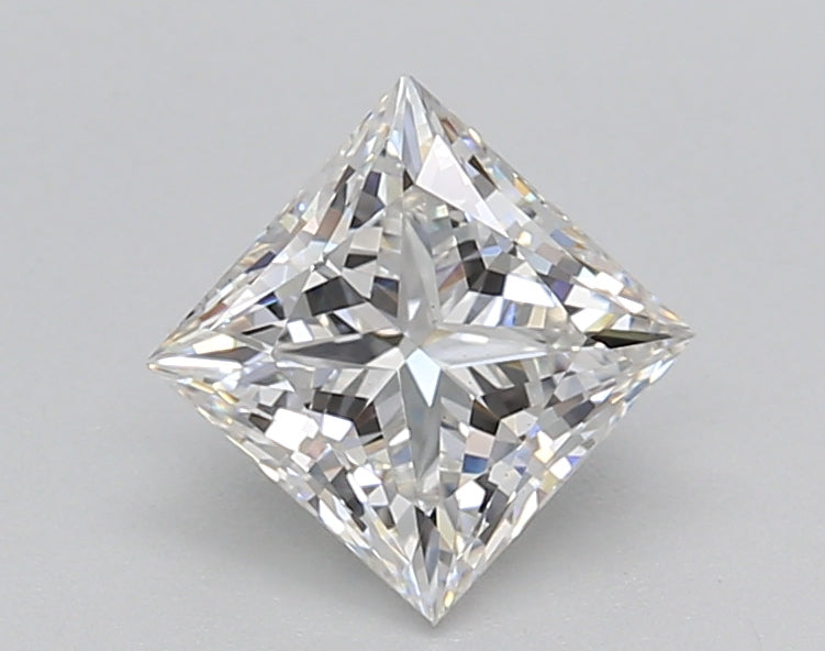 1.02 Carat Princess Shaped, Ideal Cut, E Color, VS1 Clarity, IGI Certified Lab Grown Diamond