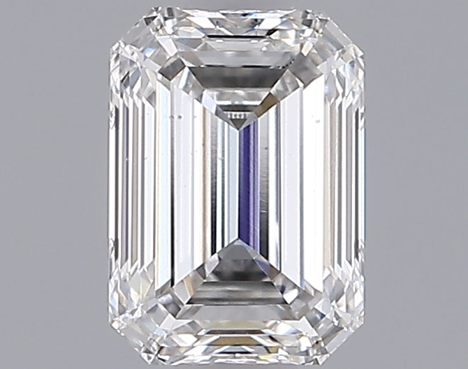 0.95 Carat Emerald Shaped, Ideal Cut, F Color, VS2 Clarity, IGI Certified Lab Grown Diamond