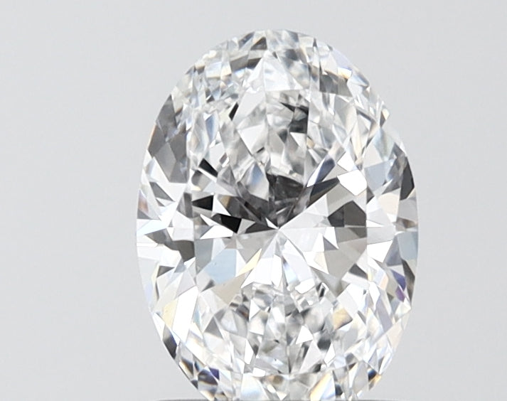 1.10 Carat Oval Shaped, Ideal Cut, D Color, VVS2 Clarity, IGI Certified Lab Grown Diamond