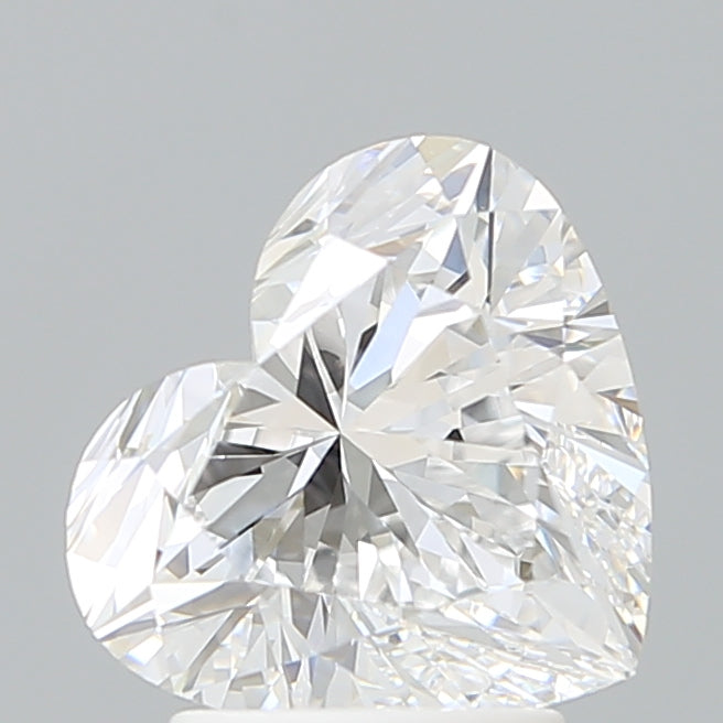 2.69 Carat Heart Shaped, Ideal Cut, D Color, VVS2 Clarity, IGI Certified Lab Grown Diamond