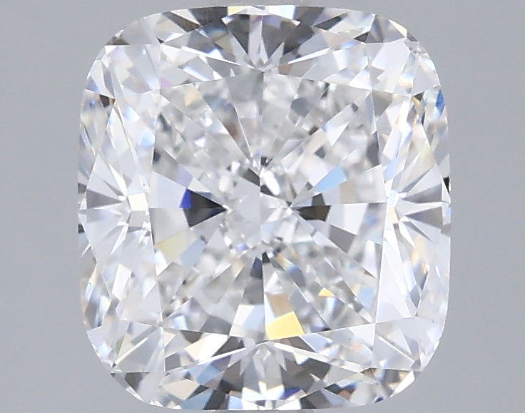 3.05 Carat Cushion Shaped, Ideal Cut, F Color, VVS2 Clarity, IGI Certified Lab Grown Diamond