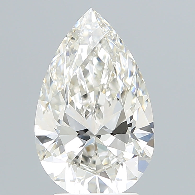 3.08 Carat Pear Shaped, Ideal Cut, G Color, VS1 Clarity, IGI Certified Lab Grown Diamond