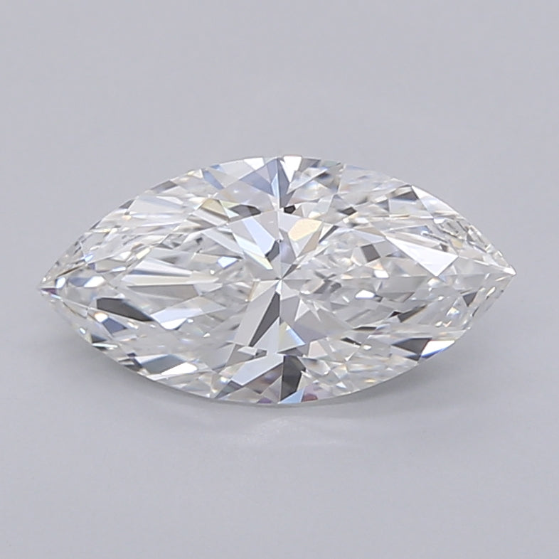 1.55 Carat Marquise Shaped, Ideal Cut, E Color, VVS2 Clarity, IGI Certified Lab Grown Diamond