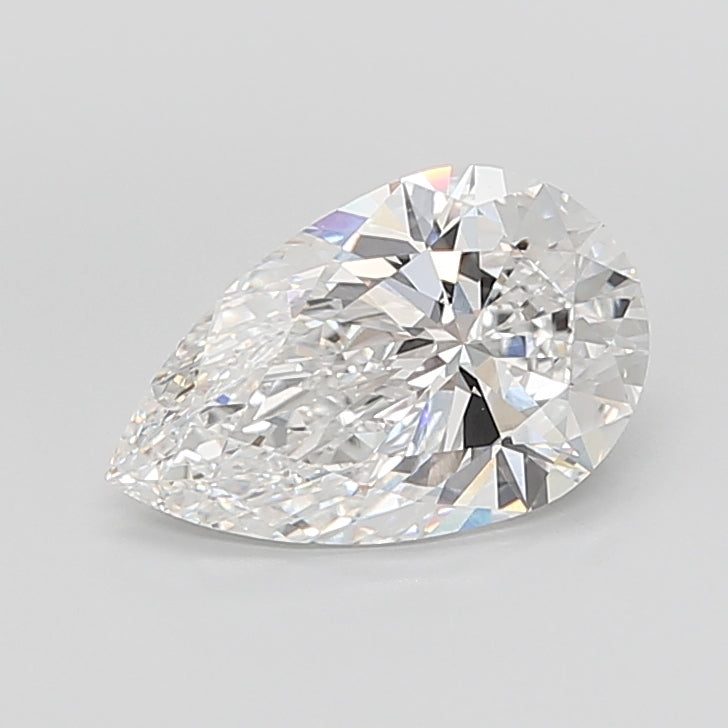 6.10 Carat Pear Shaped, Ideal Cut, E Color, VVS2 Clarity, IGI Certified Lab Grown Diamond