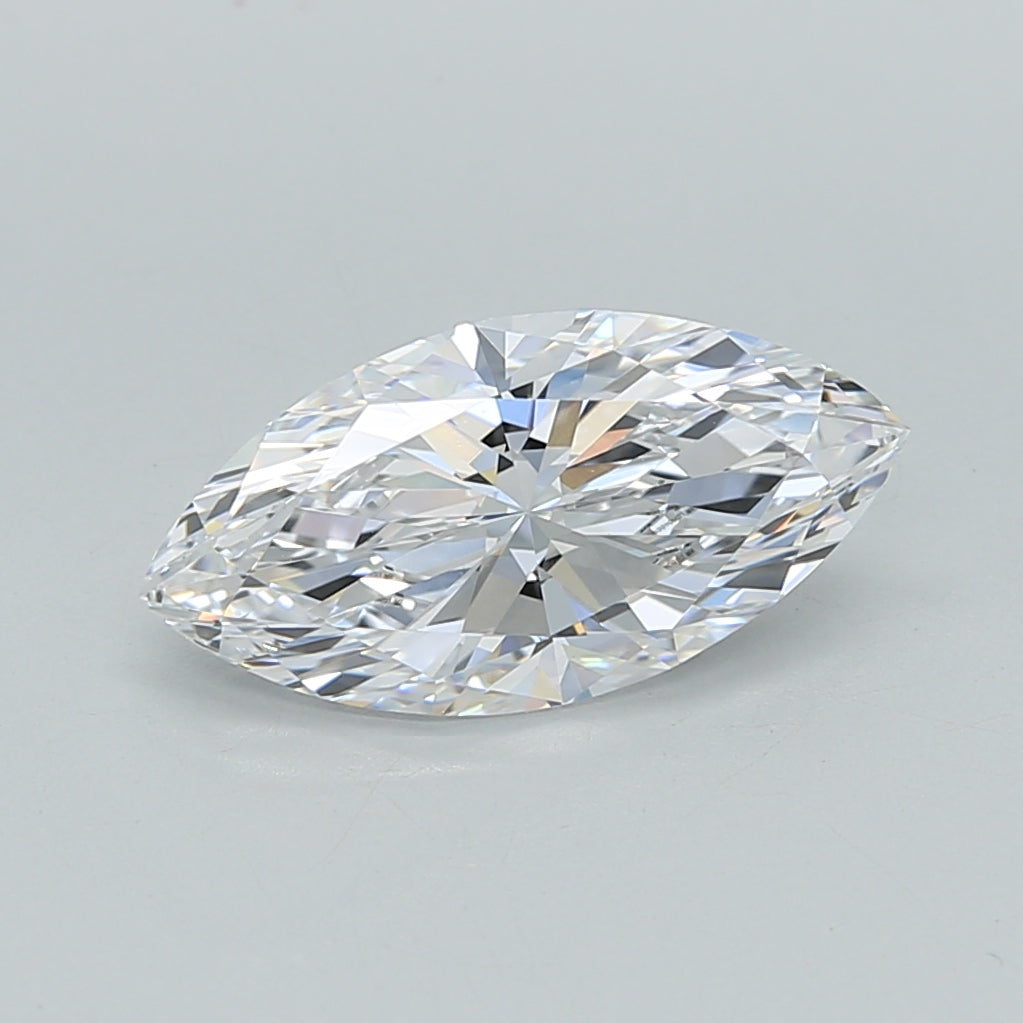 1.54 Carat Marquise Shaped, Ideal Cut, D Color, VVS1 Clarity, IGI Certified Lab Grown Diamond