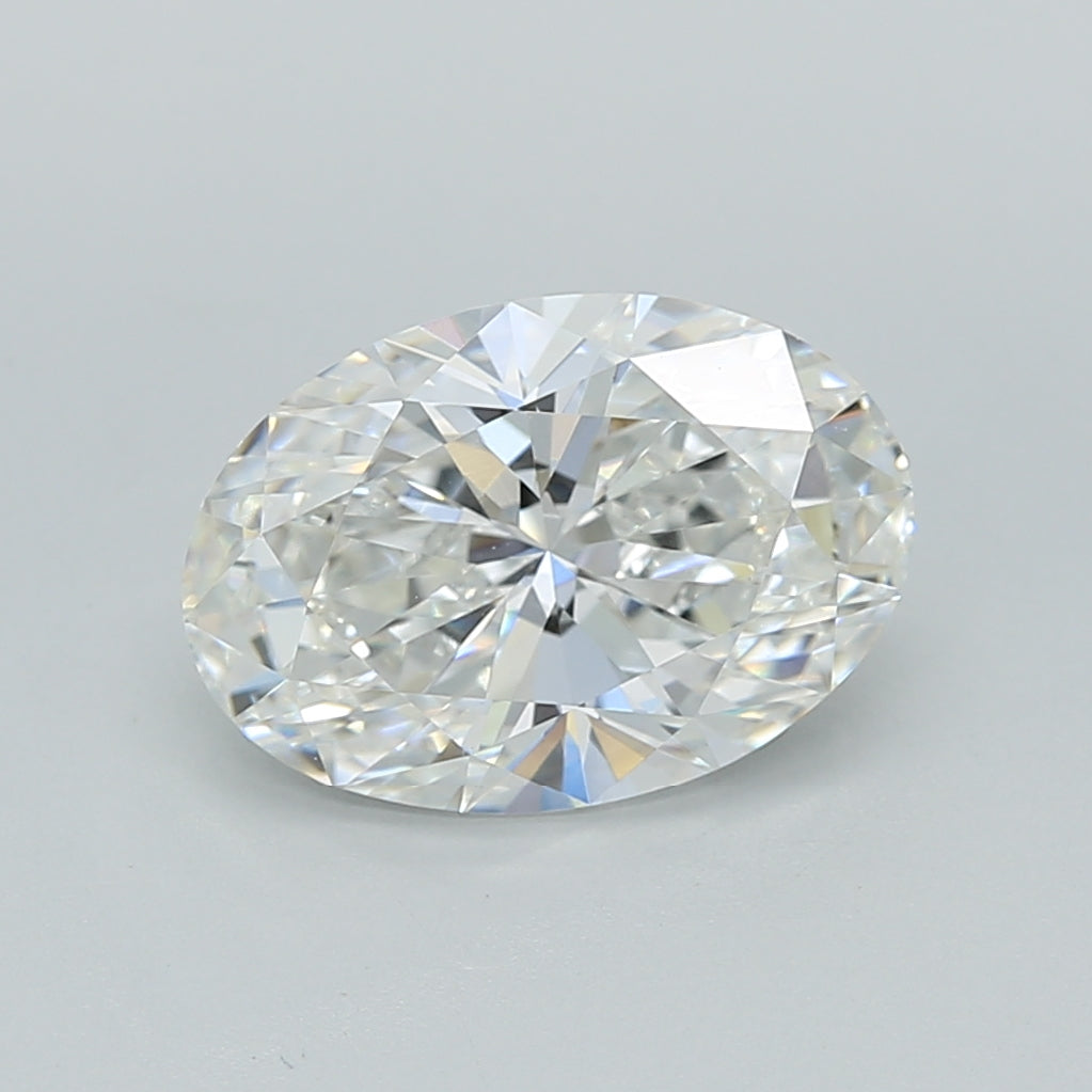 2.25 Carat Oval Shaped, Ideal Cut, F Color, VVS2 Clarity, IGI Certified Lab Grown Diamond