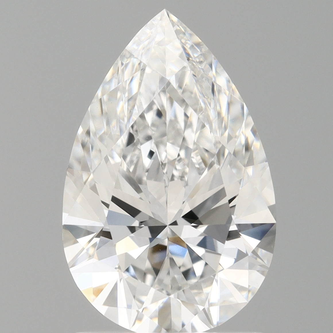 1.56 Carat Pear Shaped, Ideal Cut, E Color, VVS2 Clarity, IGI Certified Lab Grown Diamond