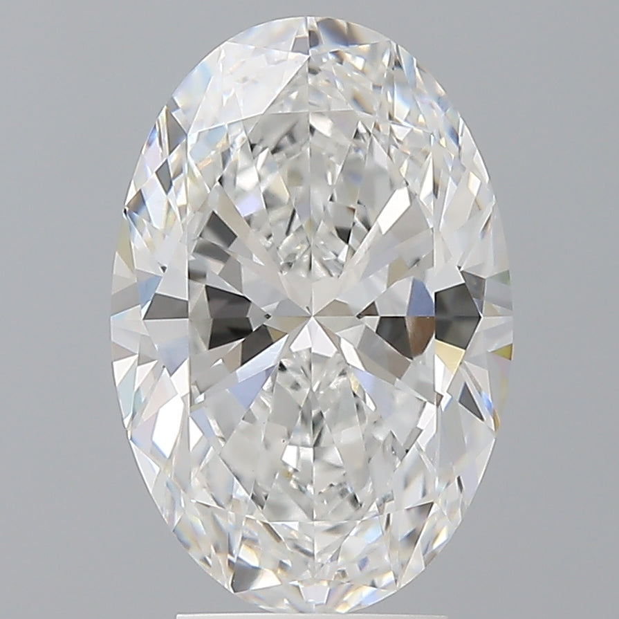 4.10 Carat Oval Shaped, Ideal Cut, E Color, VVS2 Clarity, IGI Certified Lab Grown Diamond