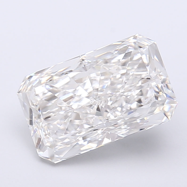 3.52 Carat Radiant Shaped, Very Good Cut, F Color, VVS2 Clarity, IGI Certified Lab Grown Diamond