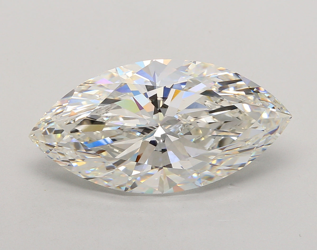 8.04 Carat Marquise Shaped, Ideal Cut, G Color, VS1 Clarity, IGI Certified Lab Grown Diamond
