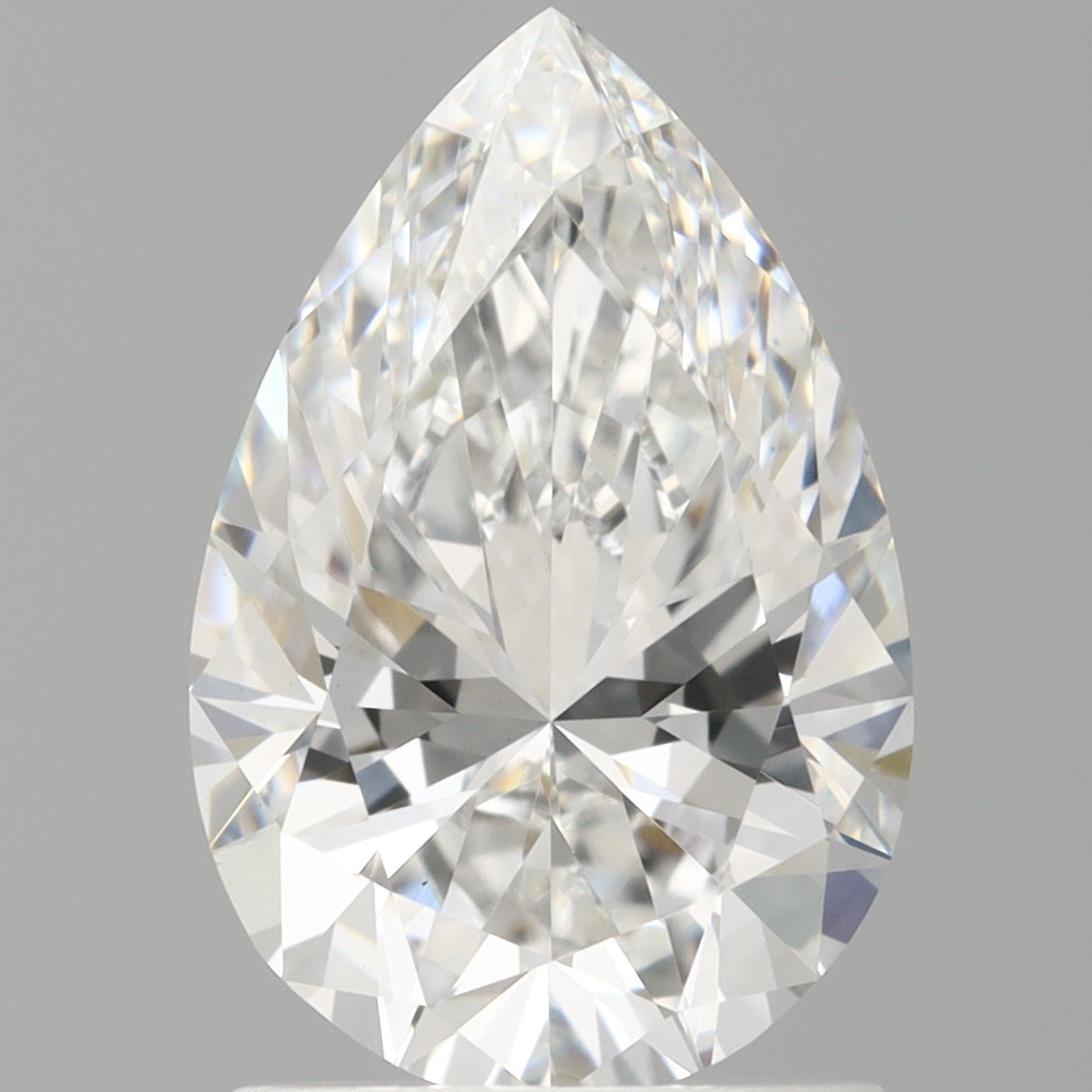 1.52 Carat Pear Shaped, Ideal Cut, E Color, VS1 Clarity, IGI Certified Lab Grown Diamond