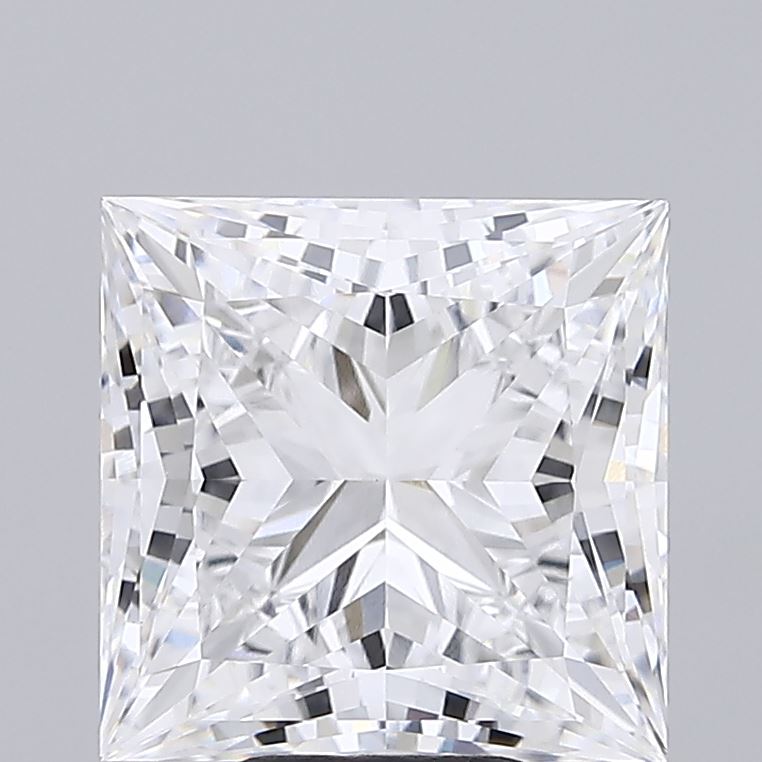 6.58 Carat Princess Shaped, Ideal Cut, E Color, VVS2 Clarity, IGI Certified Lab Grown Diamond
