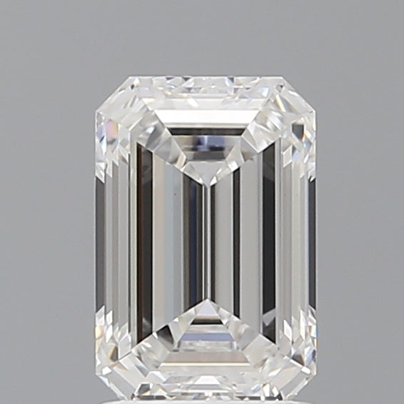 1.56 Carat Emerald Shaped, Ideal Cut, E Color, VVS2 Clarity, IGI Certified Lab Grown Diamond
