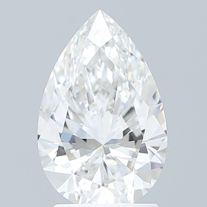 2.21 Carat Pear Shaped, Ideal Cut, E Color, VVS2 Clarity, IGI Certified Lab Grown Diamond