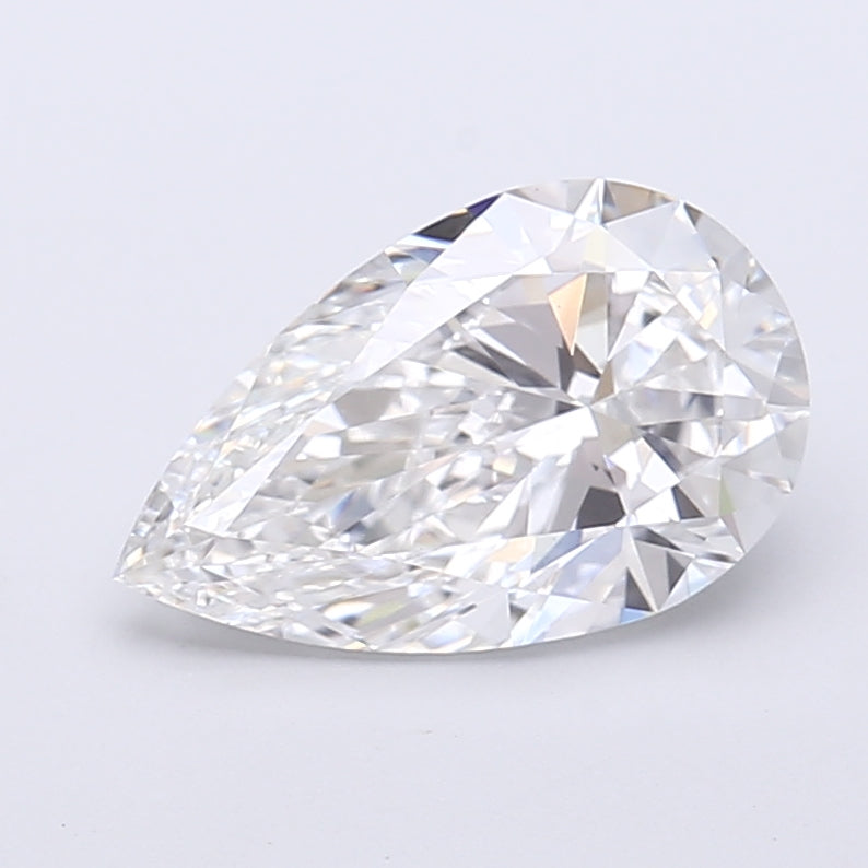 2.25 Carat Pear Shaped, Very Good Cut, E Color, VS1 Clarity, IGI Certified Lab Grown Diamond