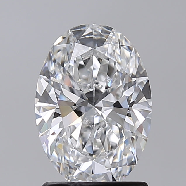 1.50 Carat Oval Shaped, Excellent Cut, D Color, VVS2 Clarity, IGI Certified Lab Grown Diamond