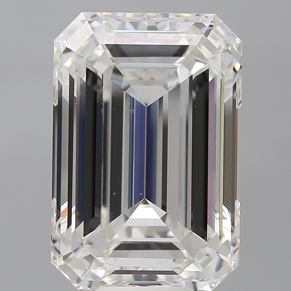 12.08 Carat Emerald Shaped, Ideal Cut, F Color, VS1 Clarity, IGI Certified Lab Grown Diamond