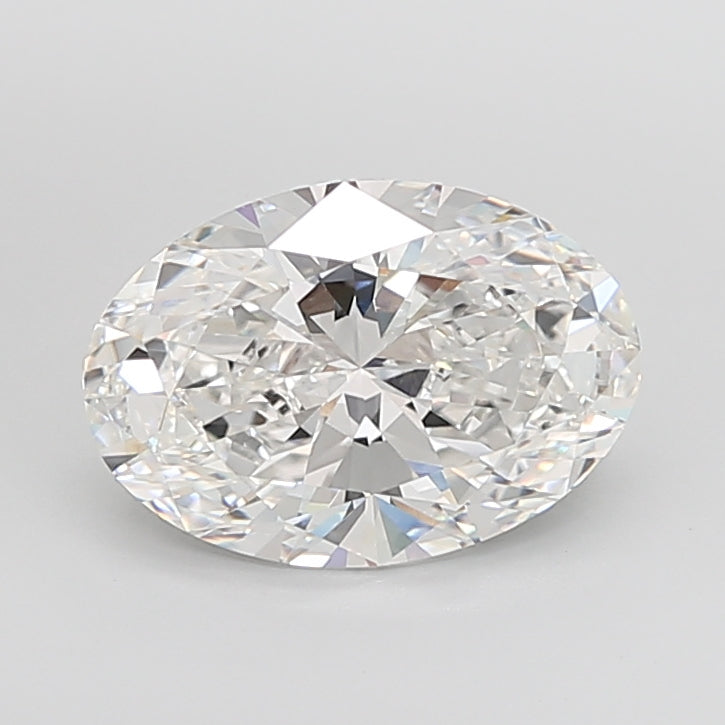 6.09 Carat Oval Shaped, Ideal Cut, F Color, VVS2 Clarity, IGI Certified Lab Grown Diamond