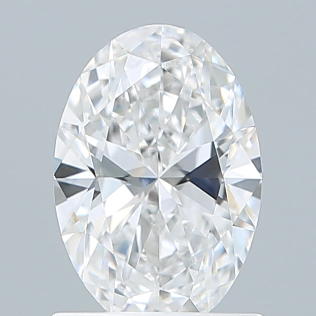1.05 Carat Oval Shaped, Ideal Cut, D Color, VVS2 Clarity, IGI Certified Lab Grown Diamond