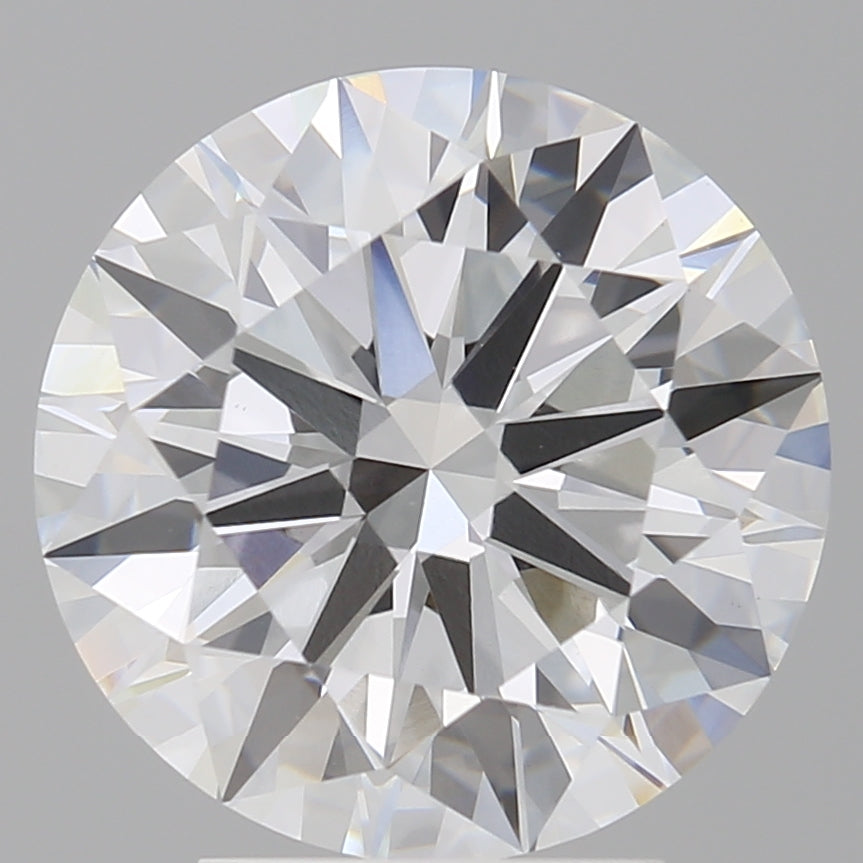 4.04 Carat Round Shaped, Ideal Cut, F Color, VVS2 Clarity, IGI Certified Lab Grown Diamond