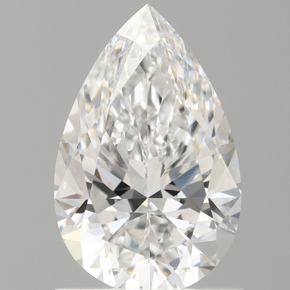 1.09 Carat Pear Shaped, Ideal Cut, D Color, VVS2 Clarity, IGI Certified Lab Grown Diamond