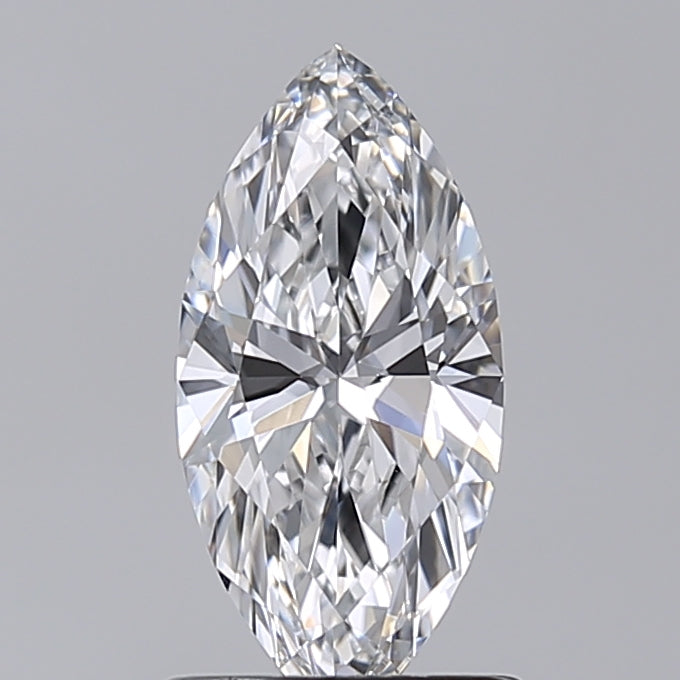 1.08 Carat Marquise Shaped, Excellent Cut, D Color, VVS2 Clarity, IGI Certified Lab Grown Diamond