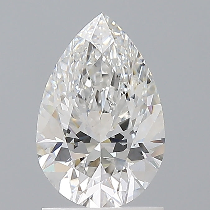 1.49 Carat Pear Shaped, Excellent Cut, E Color, VVS2 Clarity, IGI Certified Lab Grown Diamond