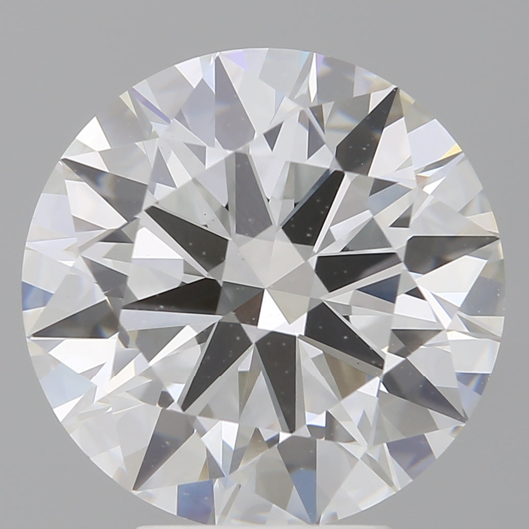 5.07 Carat Round Shaped, Ideal Cut, F Color, VVS2 Clarity, IGI Certified Lab Grown Diamond