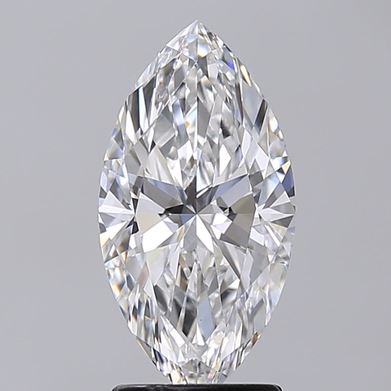 2.25 Carat Marquise Shaped, Excellent Cut, E Color, VVS2 Clarity, IGI Certified Lab Grown Diamond