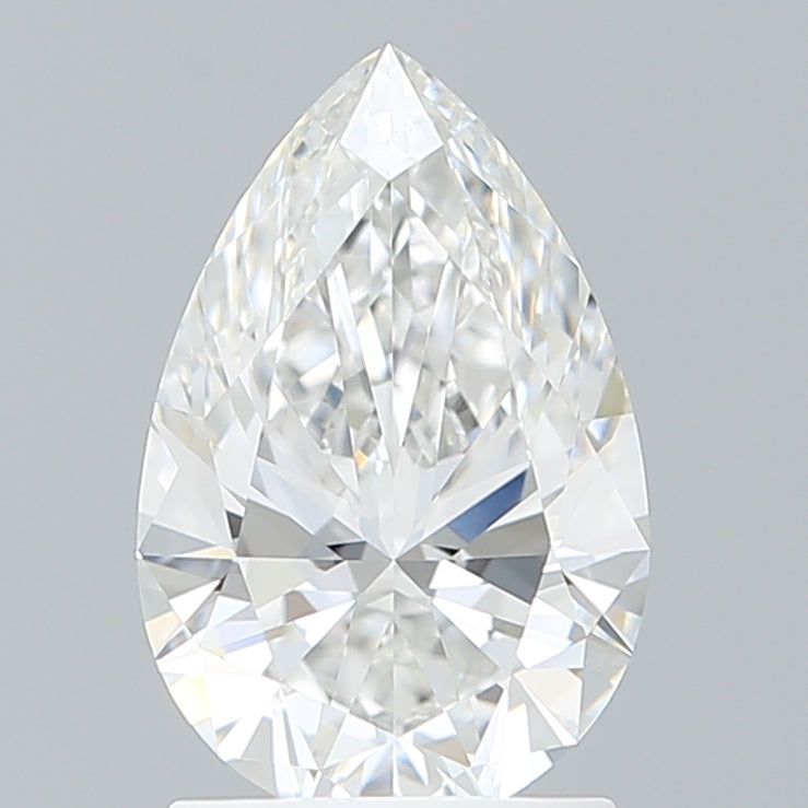 1.68 Carat Pear Shaped, Ideal Cut, E Color, VVS1 Clarity, IGI Certified Lab Grown Diamond