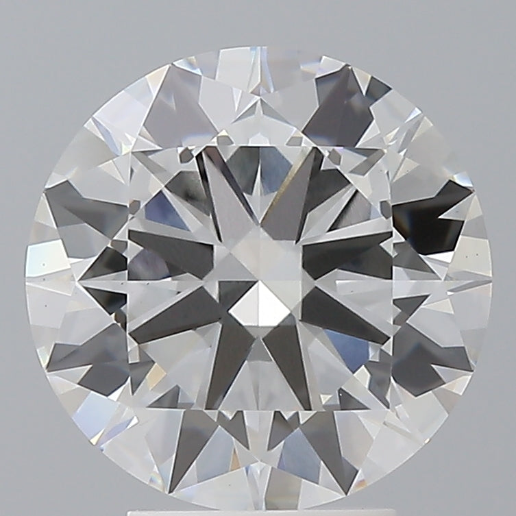 4.02 Carat Round Shaped, Excellent Cut, E Color, VVS2 Clarity, IGI Certified Lab Grown Diamond