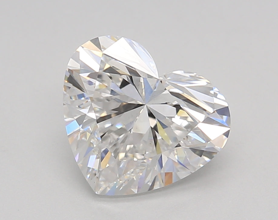 2.01 Carat Heart Shaped, Ideal Cut, F Color, VS2 Clarity, GIA Certified Lab Grown Diamond