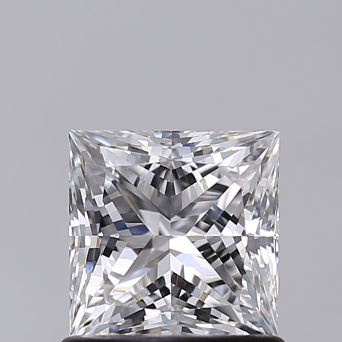 1.02 Carat Princess Shaped, Excellent Cut, E Color, VVS2 Clarity, IGI Certified Lab Grown Diamond