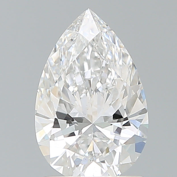 1.58 Carat Pear Shaped, Ideal Cut, E Color, VS1 Clarity, IGI Certified Lab Grown Diamond