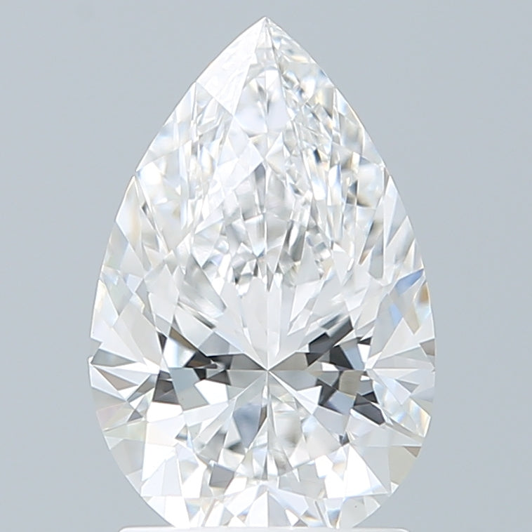 1.87 Carat Pear Shaped, Excellent Cut, D Color, VVS2 Clarity, IGI Certified Lab Grown Diamond