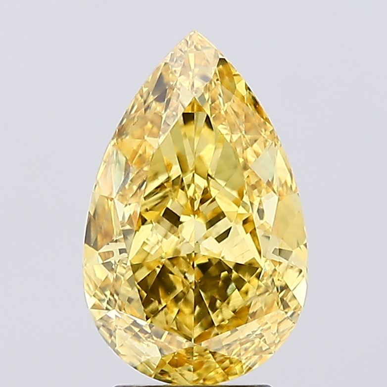 3.88 Carat Pear Shaped, Excellent Cut, VS2 Clarity, IGI Certified Lab Grown Diamond