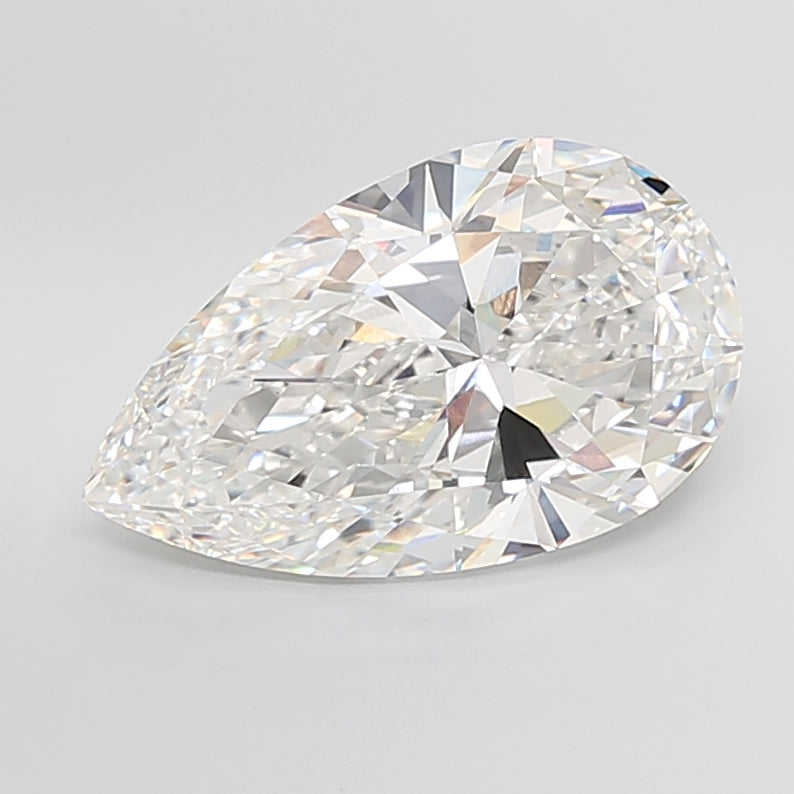 10.03 Carat Pear Shaped, Ideal Cut, E Color, VVS2 Clarity, IGI Certified Lab Grown Diamond
