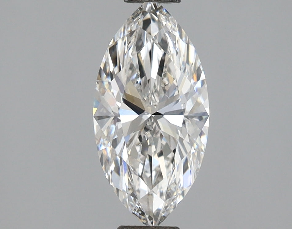 1.09 Carat Marquise Shaped, Ideal Cut, F Color, VVS2 Clarity, IGI Certified Lab Grown Diamond
