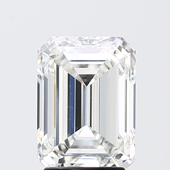 3.04 Carat Emerald Shaped, Ideal Cut, E Color, VVS2 Clarity, IGI Certified Lab Grown Diamond