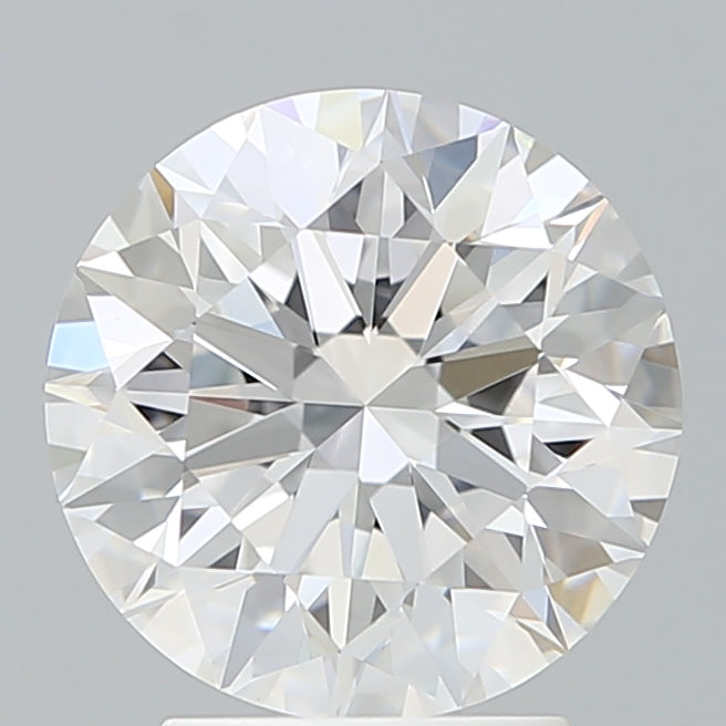 3.18 Carat Round Shaped, Excellent Cut, D Color, VVS2 Clarity, IGI Certified Lab Grown Diamond