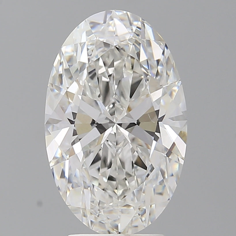 4.07 Carat Oval Shaped, Ideal Cut, F Color, VVS2 Clarity, IGI Certified Lab Grown Diamond