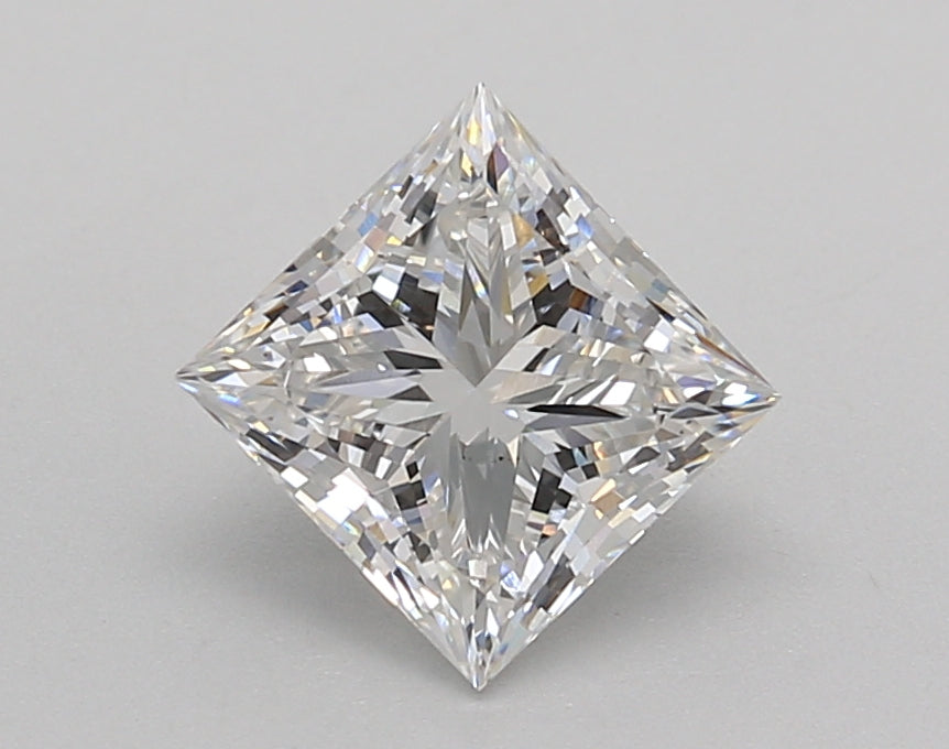 1.51 Carat Princess Shaped, Excellent Cut, E Color, VS1 Clarity, IGI Certified Lab Grown Diamond