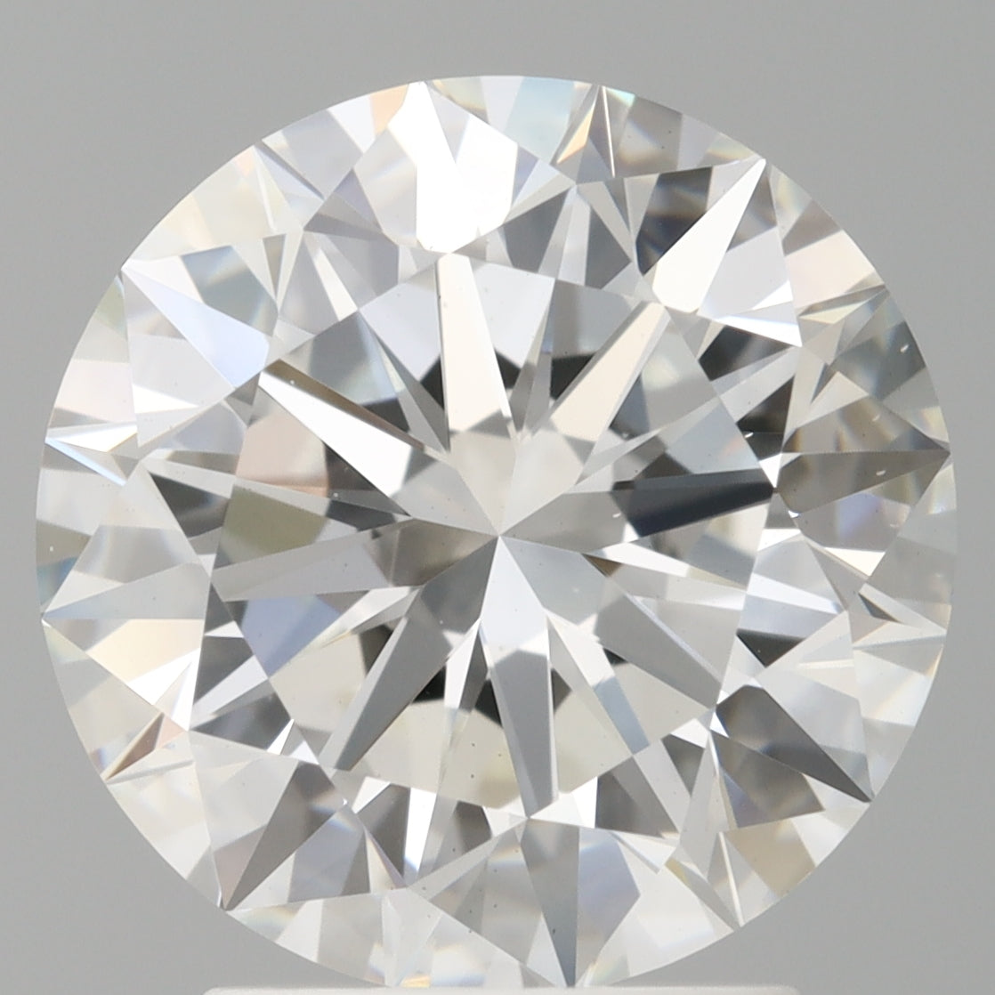 2.98 Carat Round Shaped, Excellent Cut, E Color, VS1 Clarity, IGI Certified Lab Grown Diamond