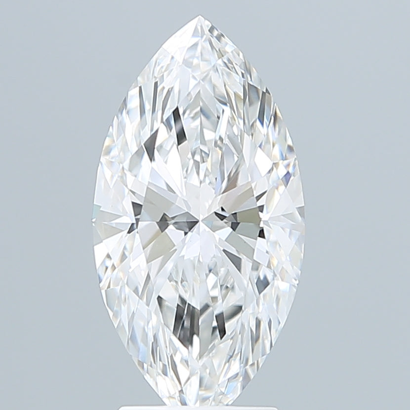 3.08 Carat Marquise Shaped, Ideal Cut, E Color, VVS2 Clarity, IGI Certified Lab Grown Diamond