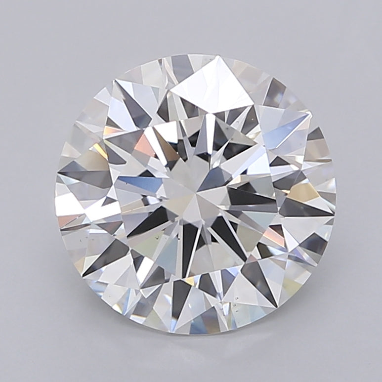 3.54 Carat Round Shaped, Ideal Cut, E Color, VS1 Clarity, IGI Certified Lab Grown Diamond